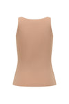 SWAYING/KNIT fake two-piece see-through vest SW24SS1T40 apricot PS74